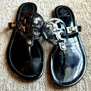 Tory Burch Miller Patent Leather Sandals